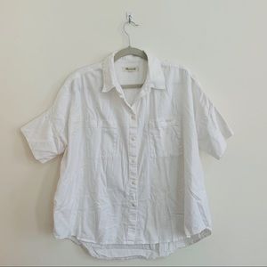 Madewell White Cotton Courier Shirt